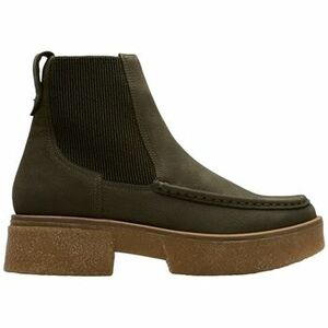 Bokacsizmák Clarks LINOSO TOP Dark Green Nub 26178696 kép