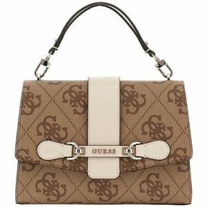 Kézitáskák Guess NOLANA TOP HANDLE FLAP LATTE LOGO/BONE HWOS95 00200 kép