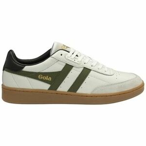 Oxford cipők Gola CONTACT LEATHER HN- WHITE/KHAKI/BLACK/GU CMB261 kép