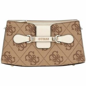 Kézitáskák Guess NOLANA CROSSBODY TOP ZIP LATTE LOGO/BONE HWOS95 00120 kép
