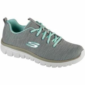 Rövid szárú edzőcipők Skechers Twisted Fortune 12614-GYMN Gray/Mint kép