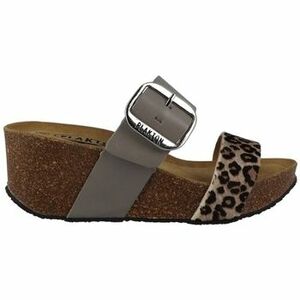 Papucsok Plakton SO ROCK ANIMAL PRINT VAQUETA PANT Marron kép