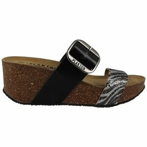 Papucsok Plakton SO ROCK GLITTER ZEBRA LAMINADO GR Gris kép