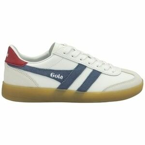 Oxford cipők Gola VIPER LEATHER WE-WHT/MOONLIGHT/DEEP RED CLB744 kép
