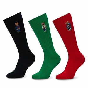 3 pár hosszú szárú férfi zokni Polo Ralph Lauren 449973049001 Színes kép
