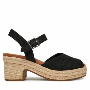 Espadrilles Toms Isla Peep Toe 10021982 Fekete kép