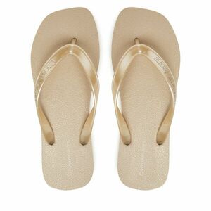Flip-flops Calvin Klein Jeans Thong+ Tpu Metallic YW0YW01720 Bézs kép