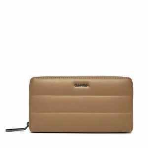 Nagy női pénztárca Calvin Klein Line Quilt Large Zip Around K60K612199 Barna kép