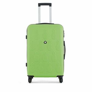 Közepes bőrönd Semi Line T5949-2 Zöld kép