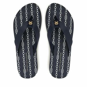 Flip-flops Tommy Hilfiger Th Chain Print FW0FW08514 Sötétkék kép