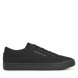 Teniszcipő Tommy Hilfiger Th Hi Vulc Low Canvas FM0FM04882 Fekete kép