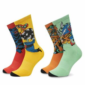 4 pár hosszú szárú unisex zokni Volcom Fa Bob Mollena D6312506 Színes kép