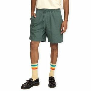 Rövidnadrágok Rvlt Revolution RVLT Linen Shorts - Dustgreen kép