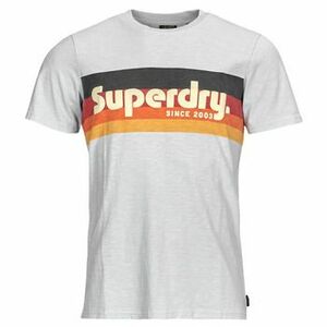 Rövid ujjú pólók Superdry CALI STRIPED LOGO T SHIRT kép