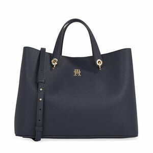 Táska Tommy Hilfiger Th Emblem Satchel AW0AW15177 Sötétkék kép