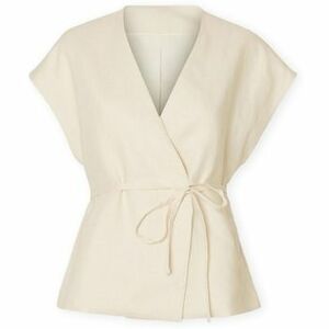 Blúzok Selected W Top Lia Linen - Birch kép