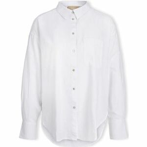Blúzok JJXX Jamie Linen Shirt L/S - White kép