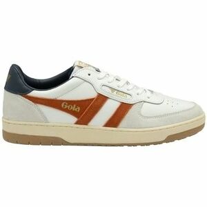 Oxford cipők Gola HAWK UX- WHITE/MOODY ORANGE/NA CMB336 kép