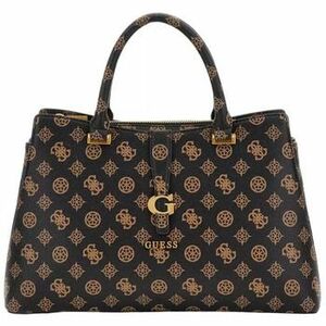Kézitáskák Guess KUBA TRI COMPARTMENT SATCHEL MOCHA LOGO HWPA93 29060 kép