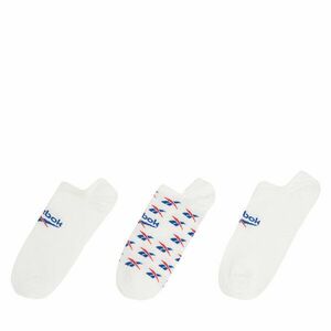 3 pár/csomag unisex bokazokni Reebok CL FO Invisible Sock GG6680 Fehér kép