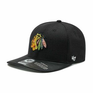 Baseball sapka 47 Brand Nhl Chicago Blackhawks H-CLZOE04WBP-BKB Fekete kép