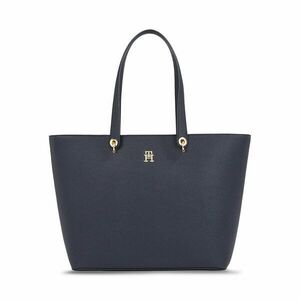 Táska Tommy Hilfiger Emblem Shopper AW0AW15178 Sötétkék kép