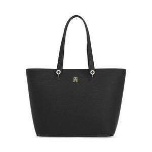 Táska Tommy Hilfiger Th Emblem Tote AW0AW15178 Fekete kép