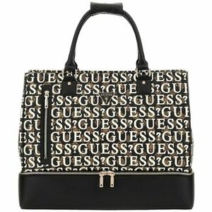Bevásárló szatyrok / Bevásárló táskák Guess STARK ZIP BOTTOM SHOPPER TOTE BROWN MULTI TWE927 04150 kép