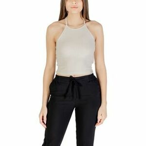 Trikók / Ujjatlan pólók Calvin Klein Jeans WAFFLE TEXTURE HALTERNECK TOP J20J225300 kép
