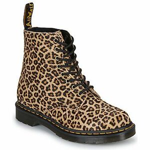 Csizmák Dr. Martens 1460 Pascal Light Tan Mini Leopard Spot Hair On kép