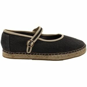 Gyékény talpú cipők Paez Mary Jane Raw W - Essential Charcoal kép
