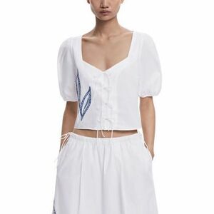 Blúzok Desigual BLUS EMBRO 25WWBWX0 kép