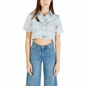 Ingek / Blúzok Tommy Hilfiger CROPPED SS SHIRT CI6 DW0DW21072 kép