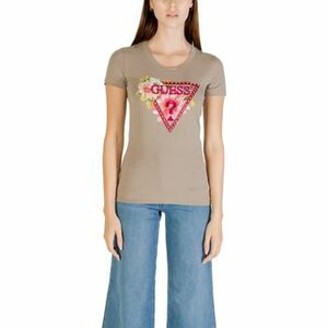 Rövid ujjú pólók Guess SS CN TRIANGLE BEADS W5GI10 J1314 kép