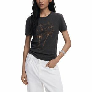 Rövid ujjú pólók Desigual REPRIS TS PALM 25WWTKX1 kép