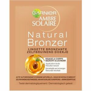 Ecsetek Garnier Amber Sun Tanning Wipes for Face Body kép