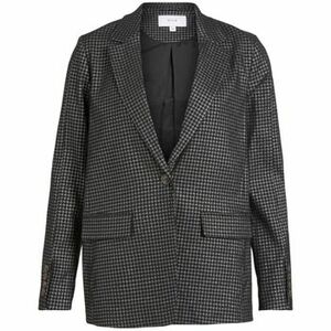 Kabátok Vila Coat Shine L/S - Black/Silver kép