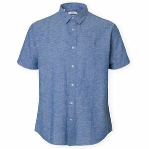 Hosszú ujjú ingek Selected Noos Reg-Sun Shirt - Medium Blue Denim kép