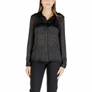 Ingek / Blúzok Guess LS MARTHE LOGO SHIRT W5YH1A WHCR2 kép