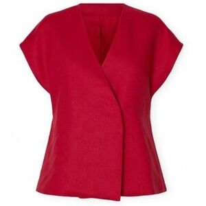 Blúzok Selected W Top Lia Linen - Sawy Red kép