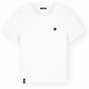 Pólók / Galléros Pólók Organic Monkey Pixel Heart T-Shirt - White kép