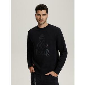 Férfi kapucnis pulóver DKR CREW 04 B1563 fekete kép