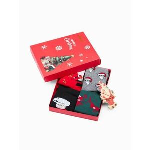 Férfi zokni X-mas box U436 mix 4-es csomag kép