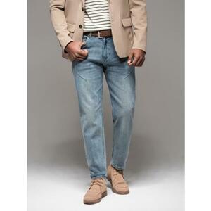 Férfi farmer nadrág STRAIGHT LEG - fekete V1 OM-PADP-0133 kép