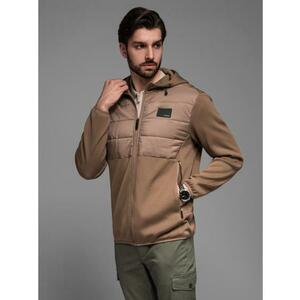 Férfi könnyű, színes fleece sportkabát - barna és sötétkék V1 OM-JANP-0194 kép