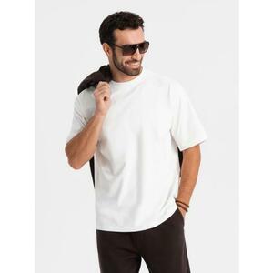 Férfi LOOSE FIT póló zsebbel - bézs V1 OM-TSCT-0171 kép
