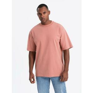 Férfi LOOSE FIT póló zsebbel - bézs V1 OM-TSCT-0171 kép