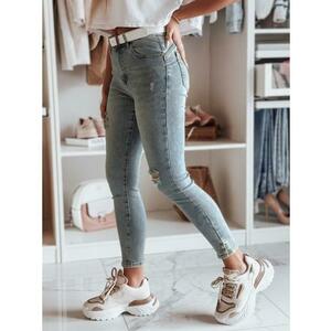 Női skinny farmernadrág övvel ICONON kék kép