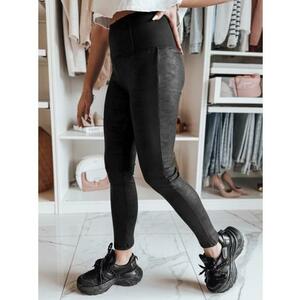 Női viaszos, magas derekú leggings NIVANA fekete kép