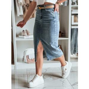 Denim midi szoknya sliccel DENIZA kék kép